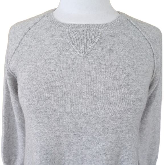 MATERNAL AMERICA Cashmere 3/4 Sleeve Sweater Mini Dress Gray Maternity Small - Picture 4 of 9